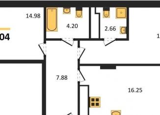 2-ком. квартира на продажу, 64 м2, Калининград, улица Старшины Дадаева, 55к4