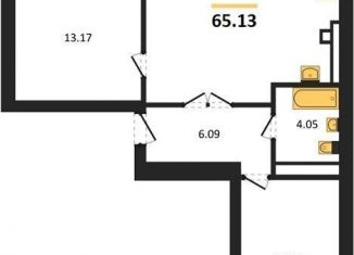 Продажа двухкомнатной квартиры, 65.1 м2, Калининград, Ленинградский район