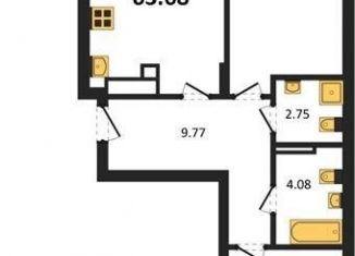 Продается 2-комнатная квартира, 63.7 м2, Калининград, Батальная улица, 65Б, Московский район