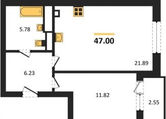 1-ком. квартира на продажу, 47 м2, Калининград, Ленинградский район