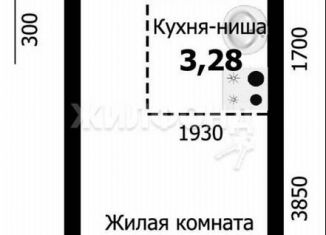 Продаю квартиру студию, 22.6 м2, Новосибирская область, улица Забалуева, 90