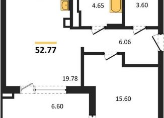 Продаю 1-ком. квартиру, 52.8 м2, Калининград, Батальная улица, 65Б, Московский район