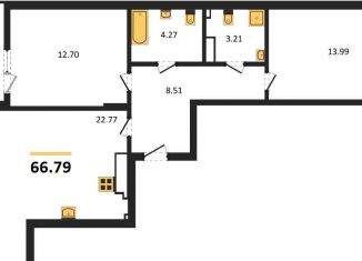 Продаю 2-комнатную квартиру, 66.8 м2, Калининград, улица Старшины Дадаева, 55