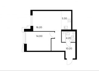 Продажа двухкомнатной квартиры, 49.9 м2, Москва, метро Водный стадион