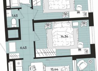 Продается 2-комнатная квартира, 58 м2, Краснодар, Прикубанский округ