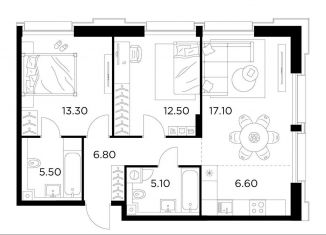 Продаю 3-комнатную квартиру, 66.9 м2, Москва, метро Водный стадион