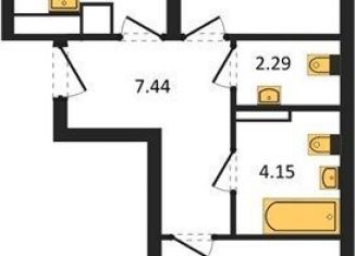 Продам 2-комнатную квартиру, 55.7 м2, Калининград, Московский район, Батальная улица, 65А