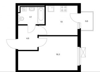 Продаю 1-ком. квартиру, 35.6 м2, Котельники, микрорайон Парковый, 2к1