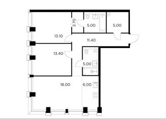 Продается 3-ком. квартира, 79.6 м2, Москва, метро Водный стадион