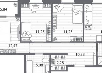 Продажа 3-ком. квартиры, 78.6 м2, Санкт-Петербург, метро Лесная