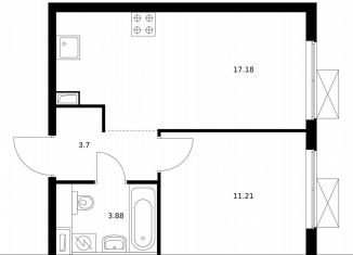 Продается 1-комнатная квартира, 35.2 м2, Москва, метро Мичуринский проспект