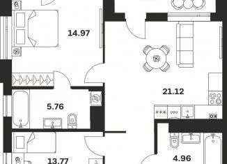 Продаю двухкомнатную квартиру, 78.3 м2, Тула