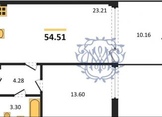 Продажа однокомнатной квартиры, 54.5 м2, село Прибрежное