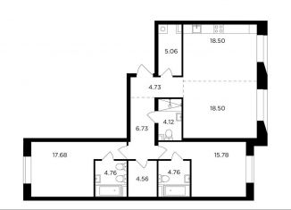 Продажа 3-комнатной квартиры, 105.2 м2, Москва, жилой комплекс Форивер, 3