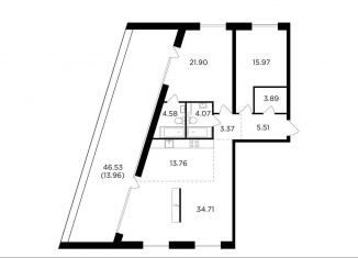 Продаю трехкомнатную квартиру, 119.2 м2, Москва, жилой комплекс Форивер, 9