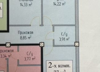 Продам 3-ком. квартиру, 77 м2, Дагестан, Маковая улица, 14