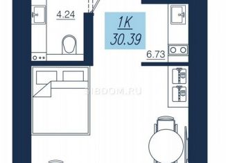 Продажа квартиры студии, 30.4 м2, Красноярск, Аэровокзальная улица, 19с7, Советский район