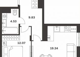 Продажа 1-ком. квартиры, 45.7 м2, Тула, Центральный территориальный округ