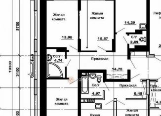 Продажа 3-ком. квартиры, 80 м2, Новосибирск, Рябиновая улица, 14/1