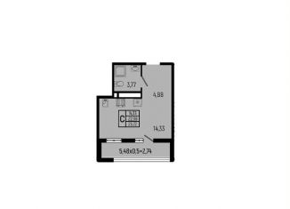 Продается квартира студия, 25.7 м2, село Небуг