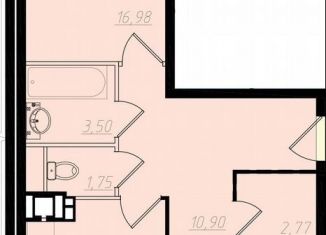 2-ком. квартира на продажу, 44.1 м2, Ленинградская область, улица Шекспира, 1к2