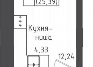 Продается квартира студия, 25.4 м2, Московская область, 2-й Восточный проезд