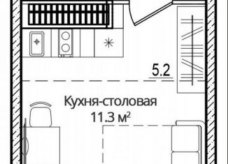 Продаю квартиру студию, 27 м2, Псковская область, улица Дмитрия Яковлева, 6