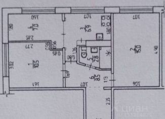 Продам двухкомнатную квартиру, 50.7 м2, Санкт-Петербург, Купчинская улица, 8к1, метро Дунайская