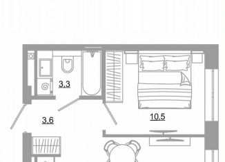 Продается однокомнатная квартира, 33.1 м2, Екатеринбург, метро Чкаловская