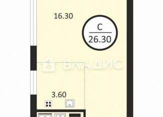 Продается 1-комнатная квартира, 26.3 м2, Москва, Южнопортовый район