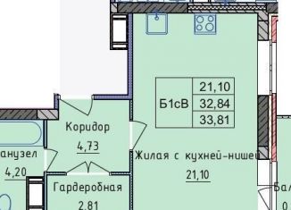 Продается однокомнатная квартира, 34 м2, Ярославль, улица Строителей, 16к3