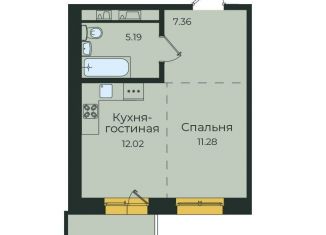 Продается однокомнатная квартира, 39.7 м2, Иркутск, улица Пискунова, 134