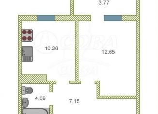 Продается 1-ком. квартира, 35 м2, Тюмень, улица Тимофея Чаркова, 79к3, Ленинский округ