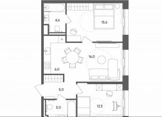 Продается 2-комнатная квартира, 64.7 м2, Москва, улица Матросская Тишина, 1Ас71, метро Электрозаводская