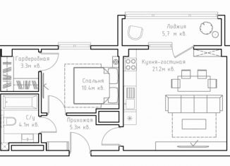 Продается двухкомнатная квартира, 50 м2, Москва, Большой Строченовский переулок, 9, ЦАО