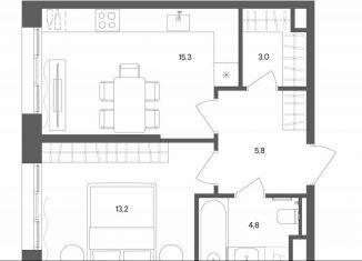 Продаю 1-комнатную квартиру, 42.1 м2, Москва, улица Матросская Тишина, 1Ас71, метро Электрозаводская