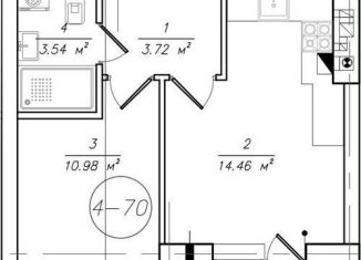 Продается 1-комнатная квартира, 34.2 м2, Калининградская область