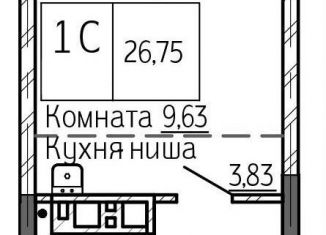 Квартира на продажу студия, 26.8 м2, Новосибирск, метро Октябрьская