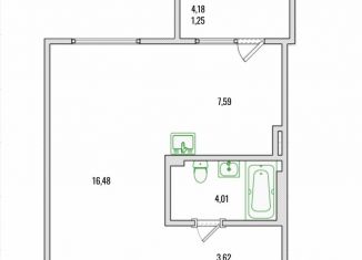 Однокомнатная квартира на продажу, 31.6 м2, посёлок Солонцы, Ореховая улица, 4