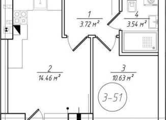 Продажа 1-комнатной квартиры, 33.9 м2, Калининградская область