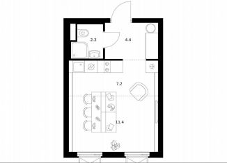 Квартира на продажу студия, 25.3 м2, Москва, район Гольяново