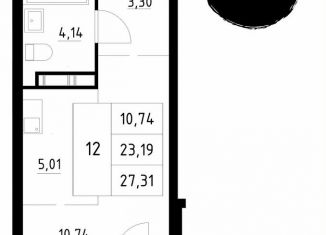 Продам квартиру студию, 27.3 м2, Архангельская область, Первомайская улица, 5