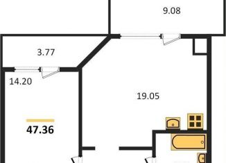 Продаю однокомнатную квартиру, 47.4 м2, Калининградская область, Дачная улица, 4