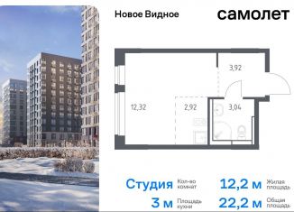 Продаю квартиру студию, 22.2 м2, Ленинский городской округ, жилой комплекс Новое Видное, 16.1