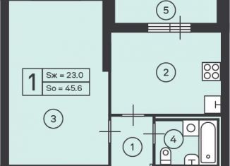 Продается 1-комнатная квартира, 45.6 м2, Москва, Дмитровское шоссе, вл89