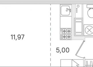 Квартира на продажу студия, 25.9 м2, Ленинградская область