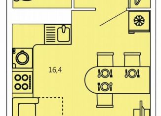 Продам квартиру студию, 25.3 м2, посёлок Шушары, Старорусский проспект, 13к2