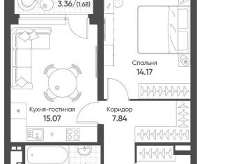 Продам 1-ком. квартиру, 48.6 м2, Свердловская область