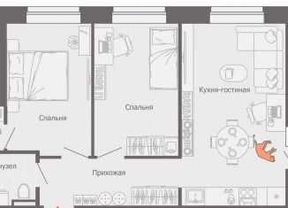 Продажа трехкомнатной квартиры, 62 м2, Киров, Ленинский район