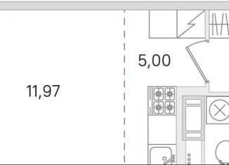 Квартира на продажу студия, 25.9 м2, Ленинградская область